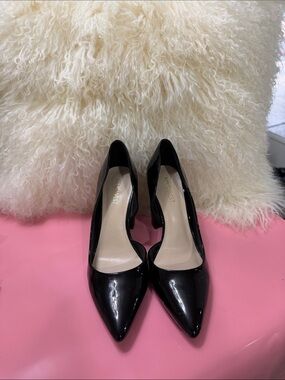 Nine West Black Patent Pointed Pumps